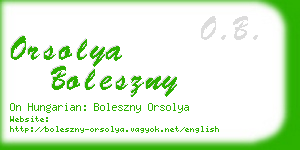 orsolya boleszny business card